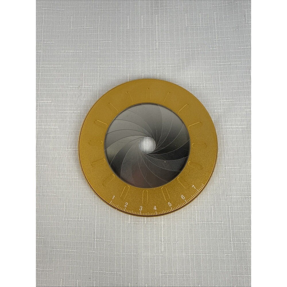 Adjustable Circle Drawing Tool, Gold Metal Round